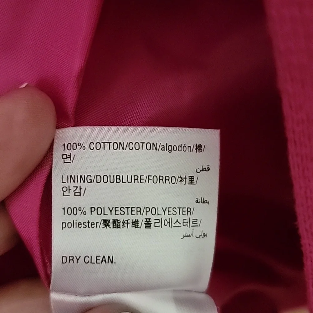 INC Coat Jacket w/Stand Collar Zip/Snap Flap Close Pink size XXL NWT - Picture 13 of 16